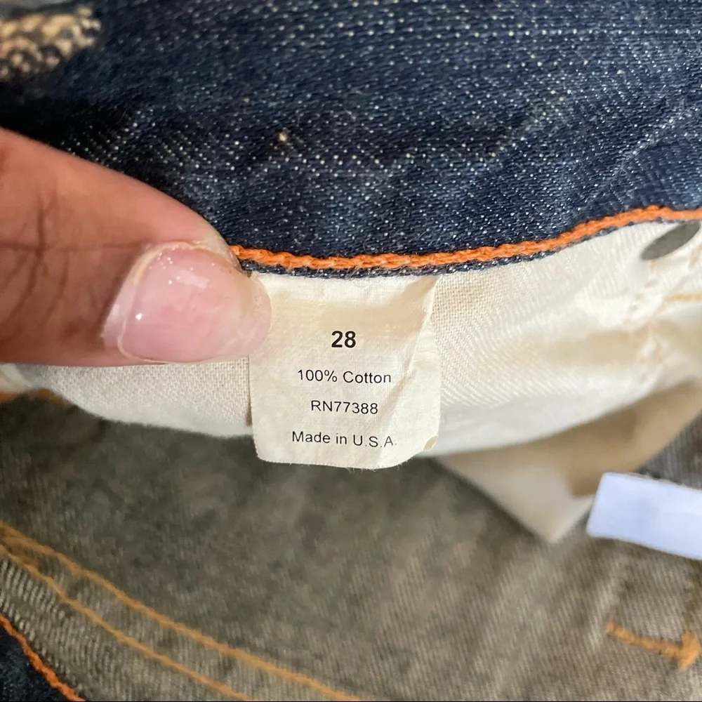 J. Crew Distressed Denim Mini Skirt - Size 28 - Picture 8 of 8